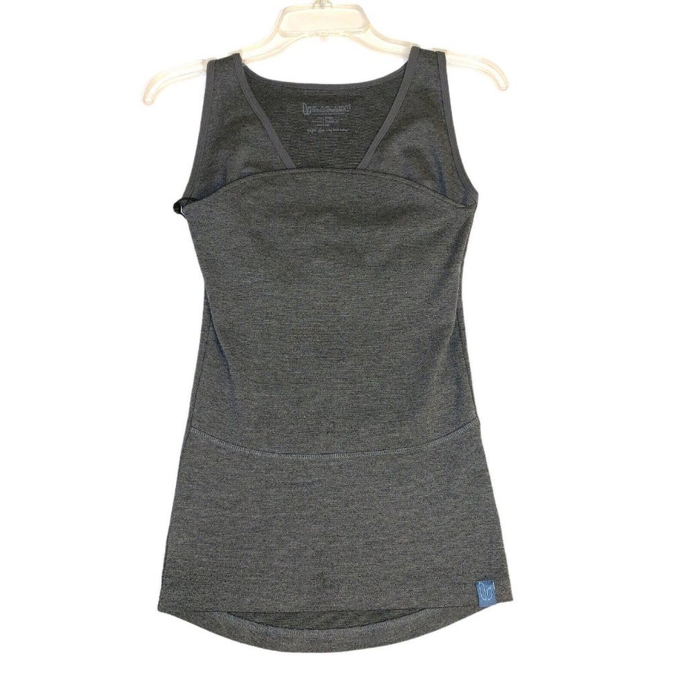 LALABU Size Small Maternity Swaddle Tank Top Gray